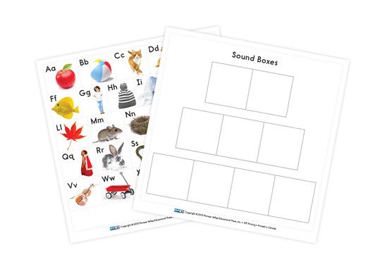 ABC Chart/Sound Box Card, Set of 6