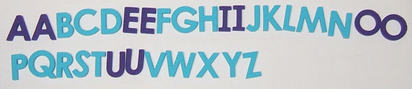 Hard Foam Magnetic Uppercase Letters (Set of 31)