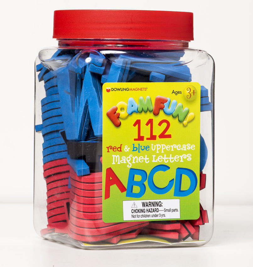 Foam Fun Red and Blue Letters, Uppercase