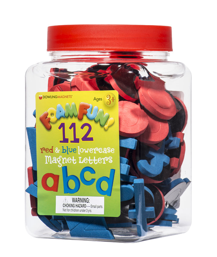 Foam Fun Red and Blue Letters, Lowercase