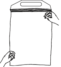 Big-Book Zip-Close Bags with Handle, Set of 8