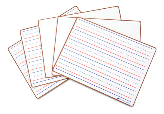 Magnetic Double-Sided Dry-Erase Board, Lined 1 Side