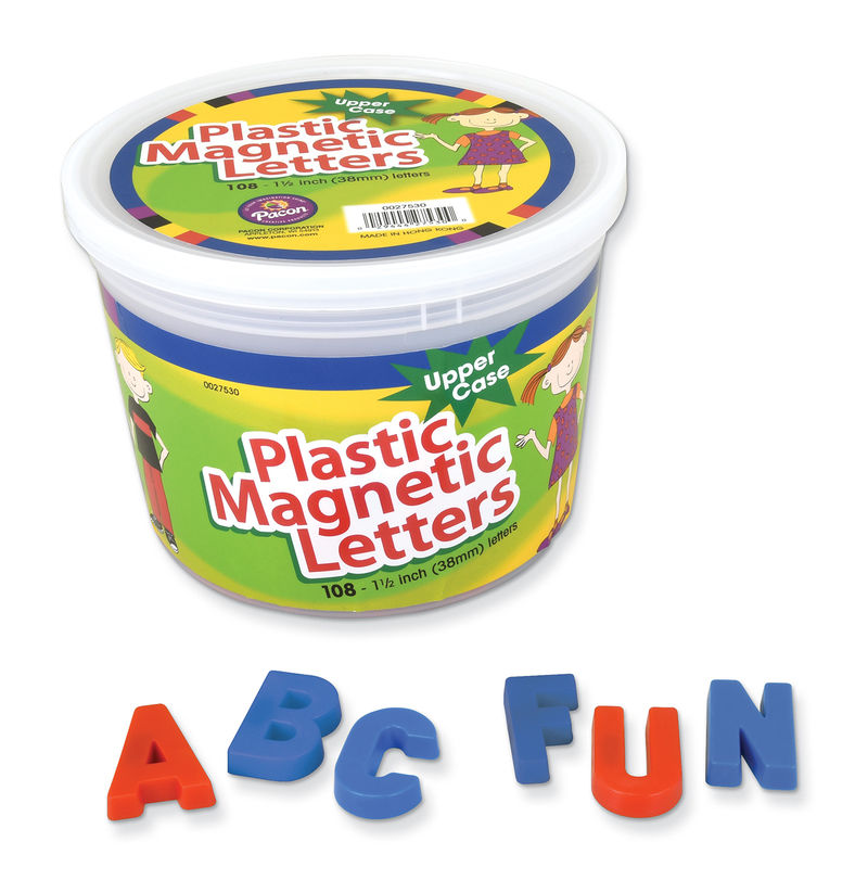Magnetic Letters, Red & Blue 108 Uppercase