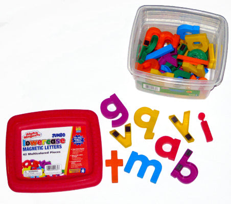 AlphaMagnets™ Multicolored Jumbo Lowercase Magnetic Letters (Set of 42)